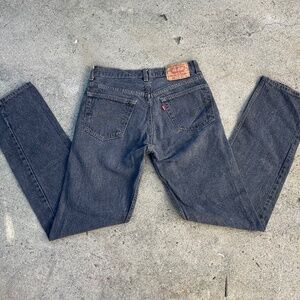 VINTAGE Levi's 501 jeans 30x32 made in USA black dark gray rare 30 29 xs small